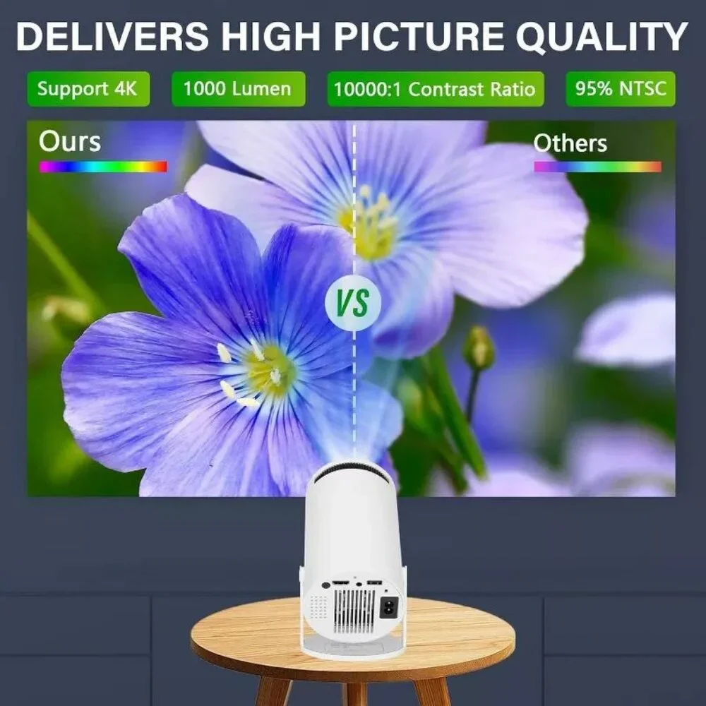 ARTSEA Mini Projector, Support 4K 1080P HD Portable Projector